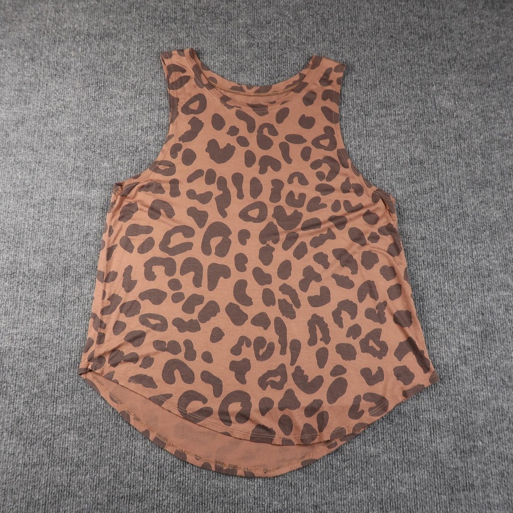 Grayson Threads Tank Top Womens Large Leopard Print Sleeveless Shirt Cheetah Ani